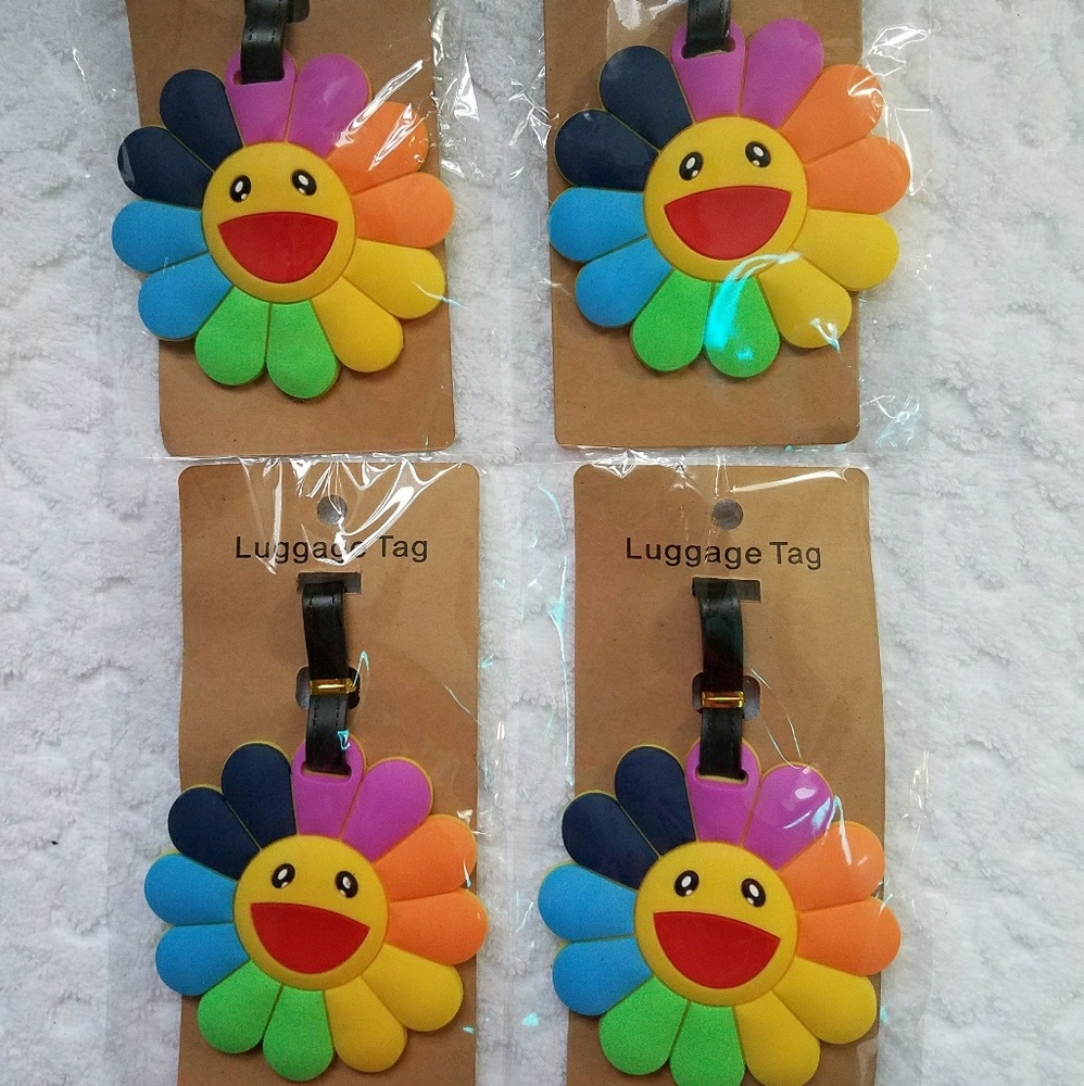 1 murakami takashi luggage tag new